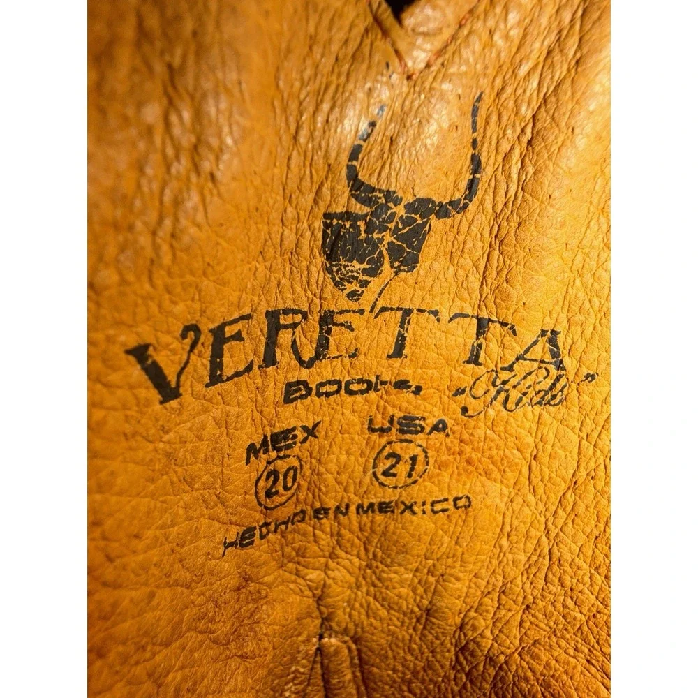 Veretta Kids Black Leather‎ Boots Size 21